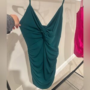 Green Lucy in the Sky mini dress